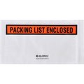 Global Industrial Panel Face Envelopes, Packing List Enclosed, 5-1/2Wx10L, Orange, 1000PK 354714